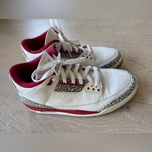 👟NIKE AIR JORDAN 3 RETRO “Cardinal Red” size 10.5